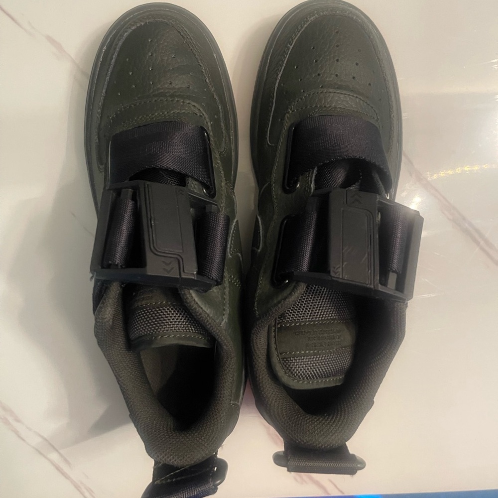 Kids Green Sneakers with Black Straps